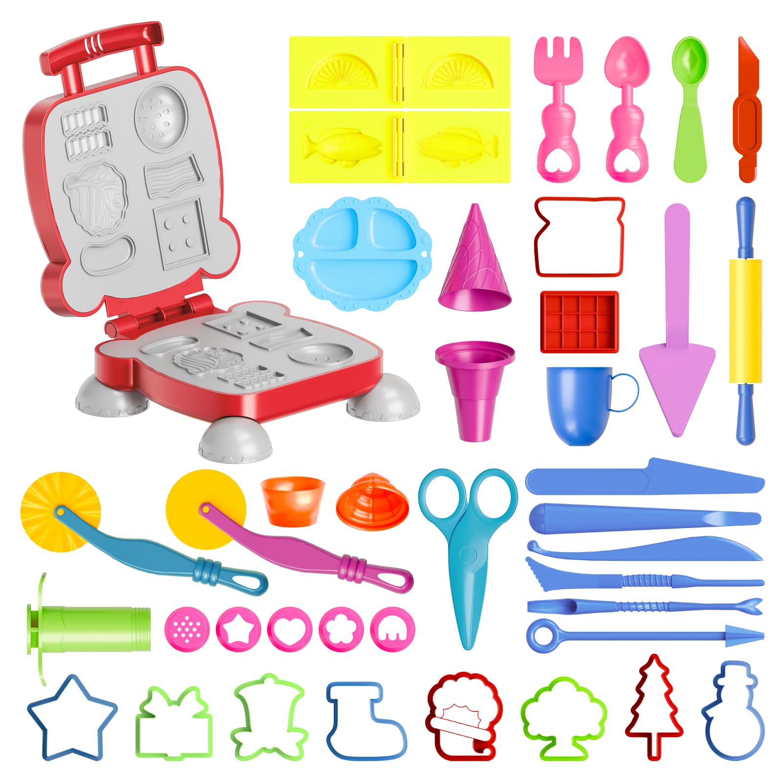 Amazon.com: Dough Tools for Kids, 41Pcs Dough Toys Include Play